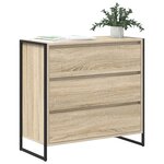 vidaXL Buffet avec tiroir Sonoma 79 x 36 x 75.5 cm Bois d'ingénierie