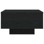 vidaXL Table basse Chêne noir 55 x 55 x 31 cm Bois d'ingénierie