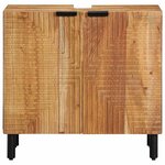 vidaXL Meuble Sous Lavabo Marron 62 x 33 x 58 cm Bois d'acacia massif