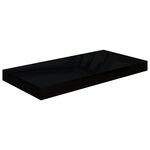 vidaXL Étagère murale flottante Noir brillant 50x23x3 8 cm MDF