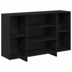 vidaXL Buffet Chêne noir 120 x 30 x 75 cm Bois d'ingénierie