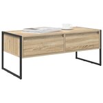 vidaXL Table basse Sonoma 100 x 46 x 40 cm Bois d'ingénierie