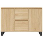 vidaXL Buffet chêne sonoma 104x35x70 cm bois d'ingénierie