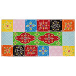 vidaXL Meuble TV Multicolore 60 x 30 x 24 cm Bois de manguier massif