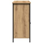 vidaXL Buffet en chêne artisanal 100x35x75 cm en bois d'ingénierie