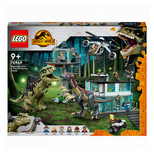 Set LEGO® Jurassic World 76949 : L'Attaque Épique du Giganotosaurus et du Therizinosaurus