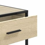 vidaXL Table console chêne sonoma 90x35x80 cm bois d'ingénierie