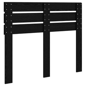 vidaXL Tête de lit Chêne noir 120 cm Bois d'ingénierie