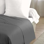 Drap plat microfibre 82 g - 240 x 300 cm - Anthracite