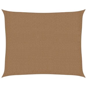 vidaXL Voile d'ombrage 160 g/m² Taupe 2 5x3 m PEHD