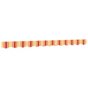 vidaXL Tissu de remplacement de cantonnière d’auvent jaune orange 3 m