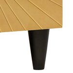 vidaXL Buffet Noir et or 60 x 33 x 75 cm bois de manguier massif
