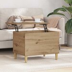 vidaXL Cabinet de chevet chêne artisanal 60 x 44.5 x 45 cm