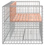 vidaXL Banc jardin design gabion 143x71x65 5 cm bois massif de douglas