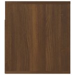 vidaXL Table de chevet murale Chêne marron 50x36x40 cm