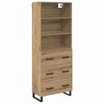 vidaXL Haut Armoire avec tiroir Chêne artisanal 69 5 x 34 x 180 cm