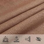 vidaXL Voile d'ombre 2 x 6 m HDPE Rectangulaire Taupe