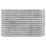 vidaXL Lit surélevé de jardin Acier galvanisé Argenté