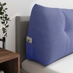 vidaXL Coussin de Dos Bleu denim 200 x 24 x 50 cm tissu