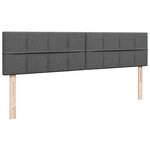 VidaXL Cadre de lit ottoman avec matelas gris foncé 180x200 cm tissu