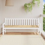 vidaXL Coussin de banc de jardin beige mélangé 200x50x7 cm tissu