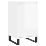 vidaXL Buffets 2 Pièces blanc brillant 40x35x70 cm bois d'ingénierie