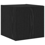 vidaXL Meuble TV mural Chêne noir 30 5 x 35 x 30 cm Bois d'ingénierie