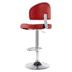 vidaXL Tabourets de bar lot de 2 rouge bordeaux similicuir