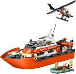 LEGO City 60504 - Bateau de sauvetage et hélicoptère des garde‑côtes  742 pièces dès 7 ans
