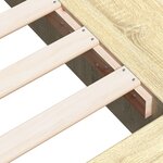vidaXL Cadre de lit chêne sonoma 120x200 cm bois d'ingénierie