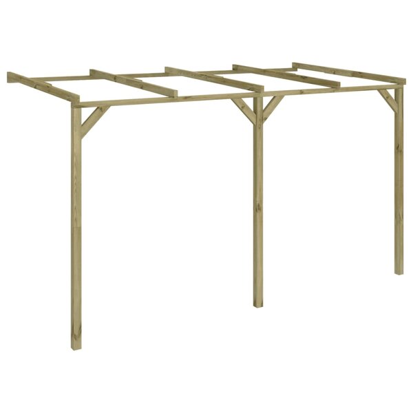 vidaXL Pergola à appentis 2 x 4 x 2 2 m Bois