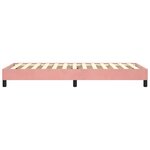 vidaXL Cadre de lit à ressorts rose 80x200 cm velours