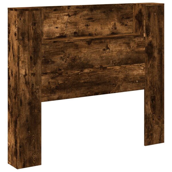 vidaXL Tête de lit Chêne fumé 120 x 16 5 x 103 5 cm Bois d'ingénierie