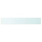 vidaXL Panneaux d'étagère 2 Pièces Verre Transparent 80 x 12 cm