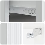 vidaXL Cabinet de chevet mural avec tiroir Blanc 33 x 34 5 x 20 cm