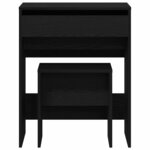 vidaXL Coiffeuse Chêne noir 60 x 40 x 75 cm Bois d'ingénierie