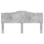 vidaXL Tête de lit Gris béton 200 cm Bois d'ingénierie