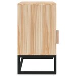 vidaXL Tables de chevet 2 Pièces 40x30x55 5 cm bois ingénierie et fer