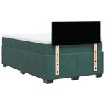 vidaXL Sommier à lattes de lit avec matelas vert foncé 120x190 cm