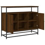 vidaXL Buffet chêne marron 100x35x80 cm bois d'ingénierie