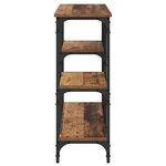 vidaXL Table console Bois Ancien 80 x 29 x 75 cm Bois d'ingénierie