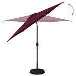 vidaXL Parasol de jardin avec lampes LED 270 x 270 cm Polyester