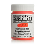 Peinture acrylic soflat golden 60 ml rouge fluorescent s5