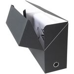 Boite transfert D120 papier toile noir EXACOMPTA