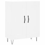 vidaXL Buffet haut Blanc 69 5x34x180 cm Bois d'ingénierie