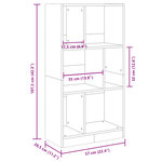 vidaXL Bibliothèque blanc 57x28 5x107 5 cm bois d'ingénierie