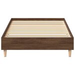 vidaXL Cadre de lit sans matelas chêne marron 100x200 cm
