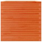 vidaXL Jardinière cire marron 70x70x68 5 cm bois de pin massif