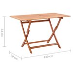 vidaXL Mobilier à dîner d'extérieur 7Pièces Noir Bois d'eucalyptus solide
