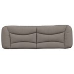 vidaXL Coussin de tête de lit Hvar taupe 160 cm tissu
